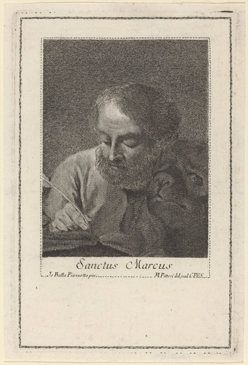 Svatý Marek od Marco Alvise Pitteri after Giovanni Battista Piazzetta