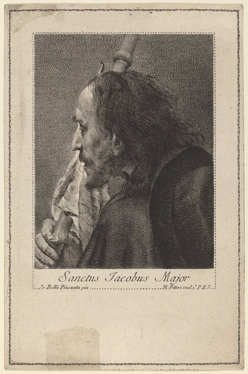 Svatý Jakub Major od Marco Alvise Pitteri after Giovanni Battista Piazzetta