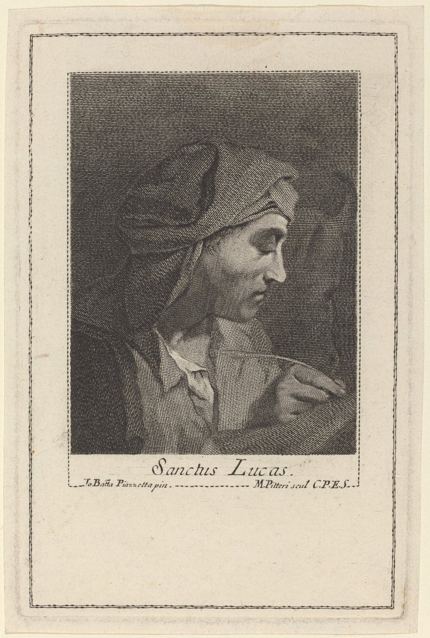 Svatý Lukáš od Marco Alvise Pitteri after Giovanni Battista Piazzetta