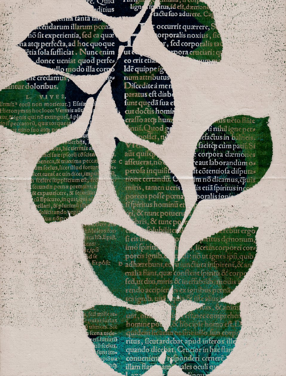 Listy, 2024 (monotyp) od Marco Campedelli