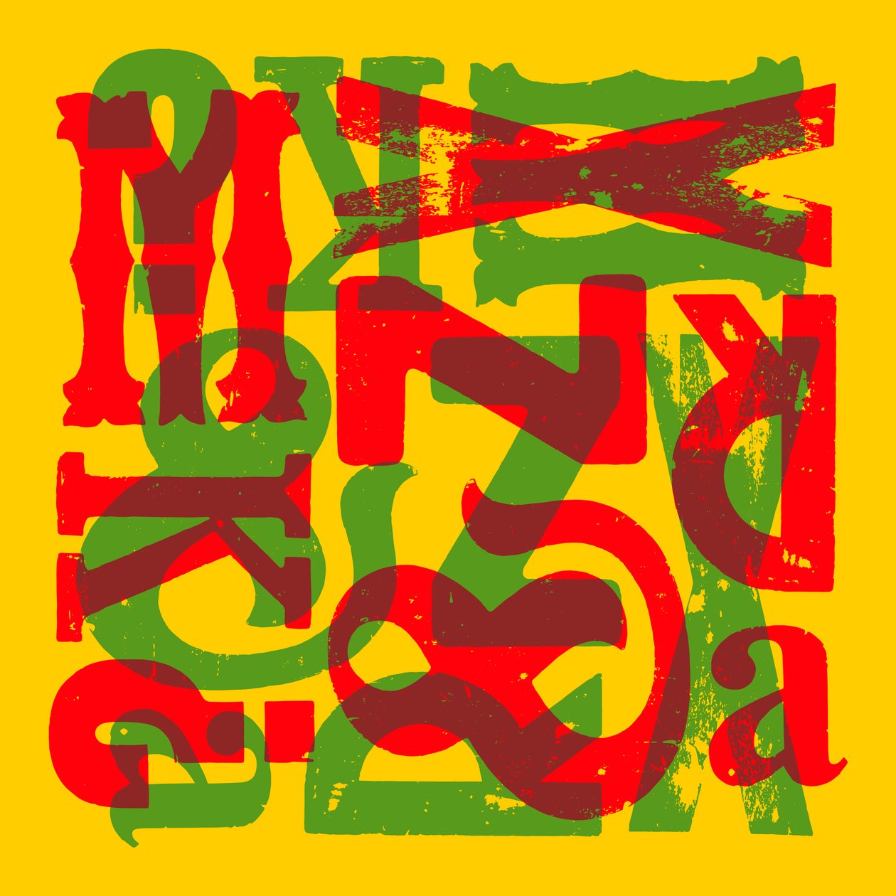 Textura Brasil, 2016 (dřevotisk) od Marco Campedelli