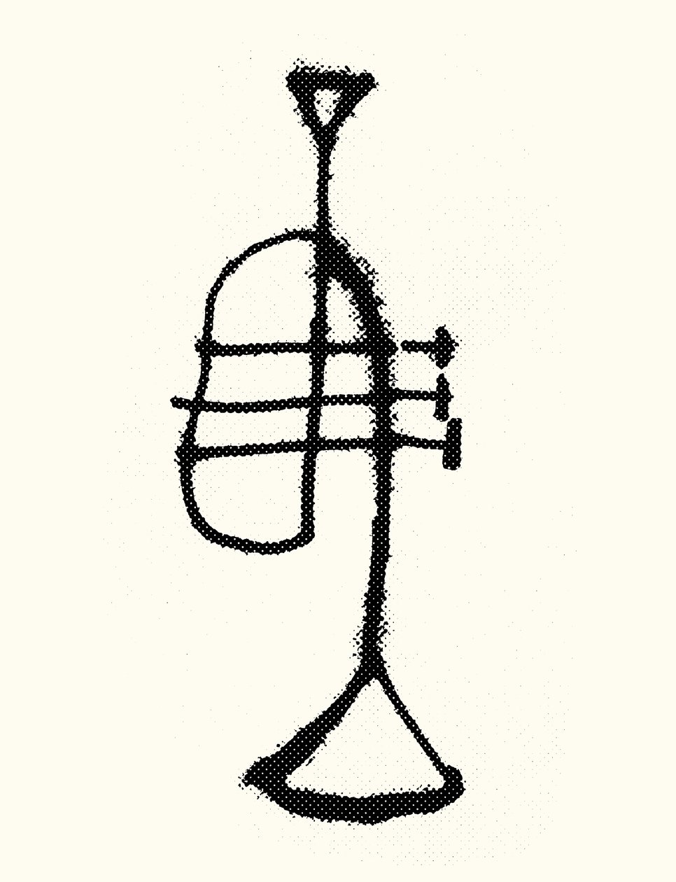 Trumpet, 2019 (sítotisk) od Marco Campedelli