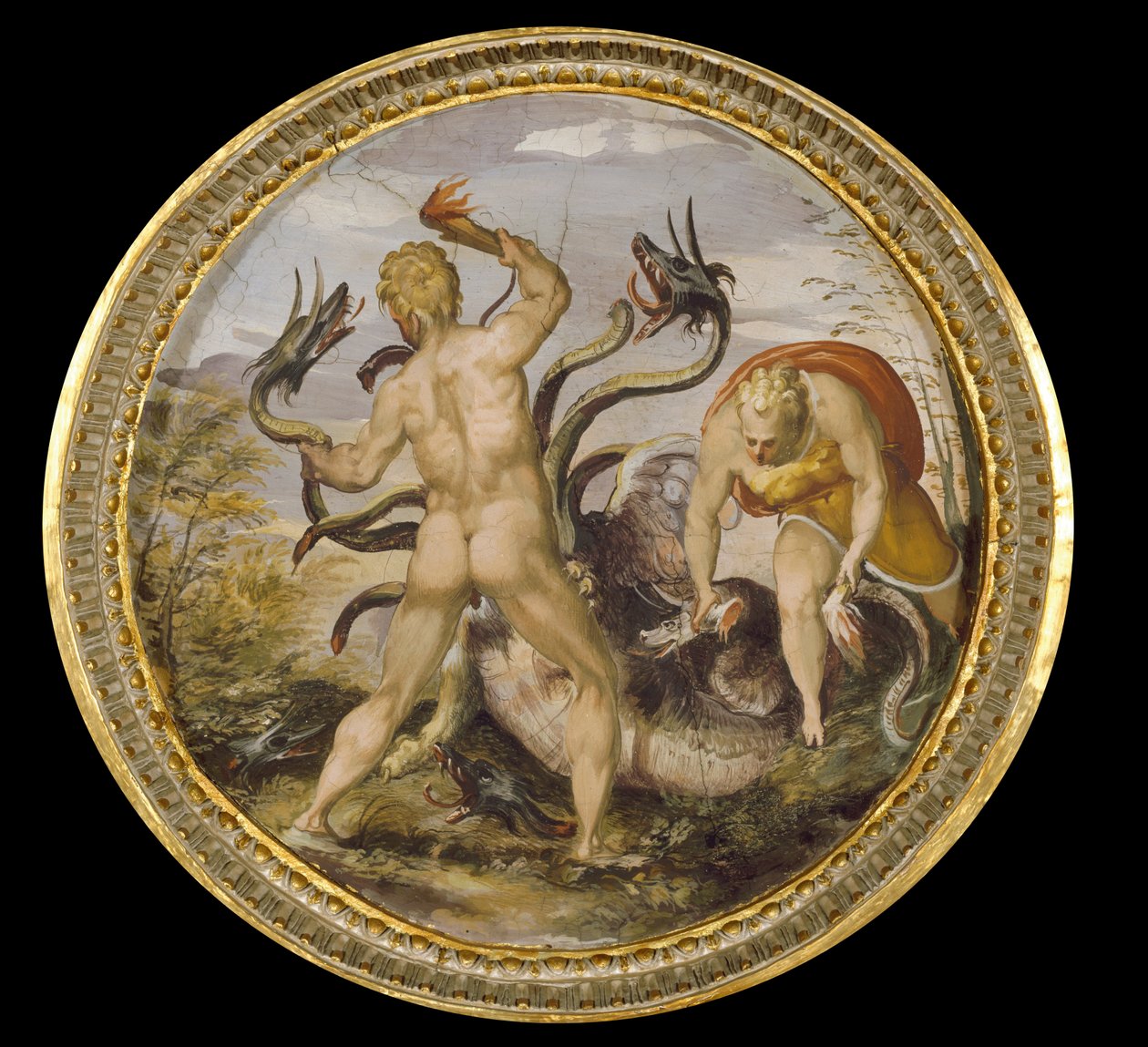 Herkules a hydra z Lerny od Marco Marchetti
