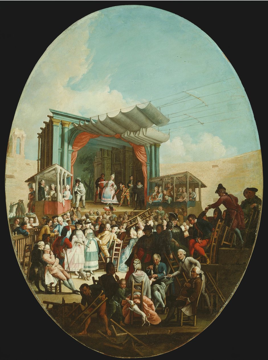 Italská komedie ve Veroně, 1772. od Marco Marcola