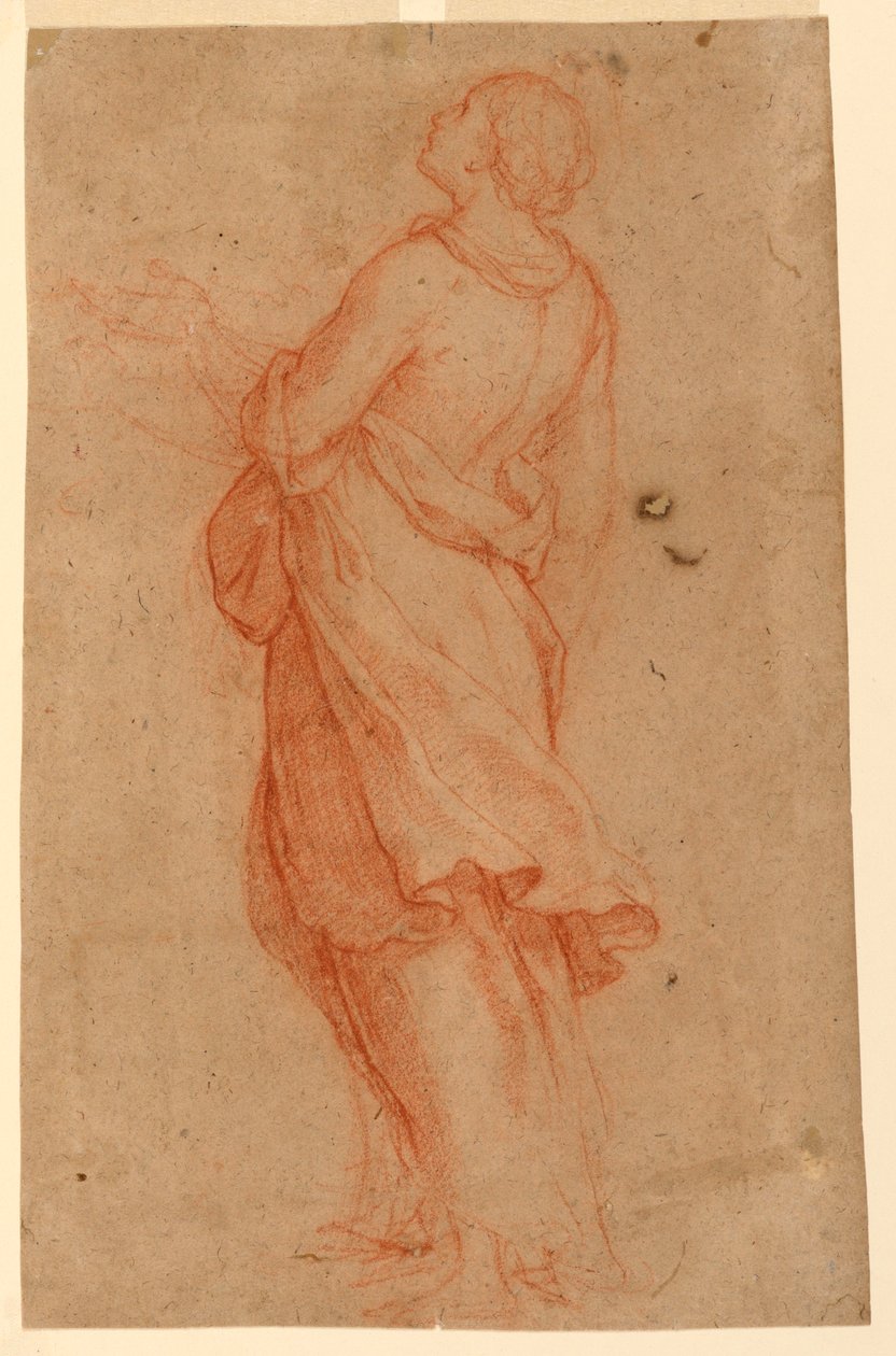 Kresba, Mladá žena (sv. Máří Magdaléna pod křížem), 1550-75 od Marco Pino