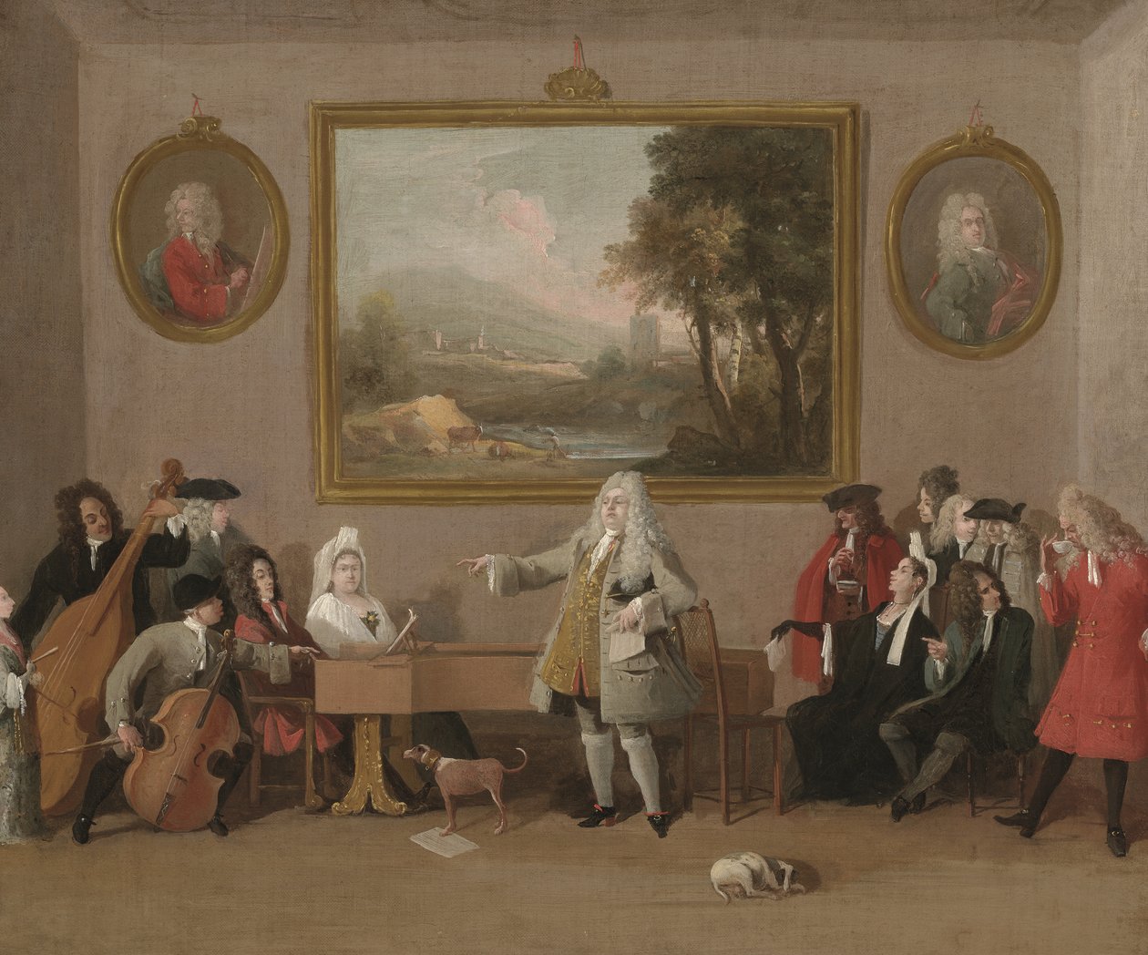 Operní zkouška, před rokem 1771 (olej na plátně) od Marco Ricci