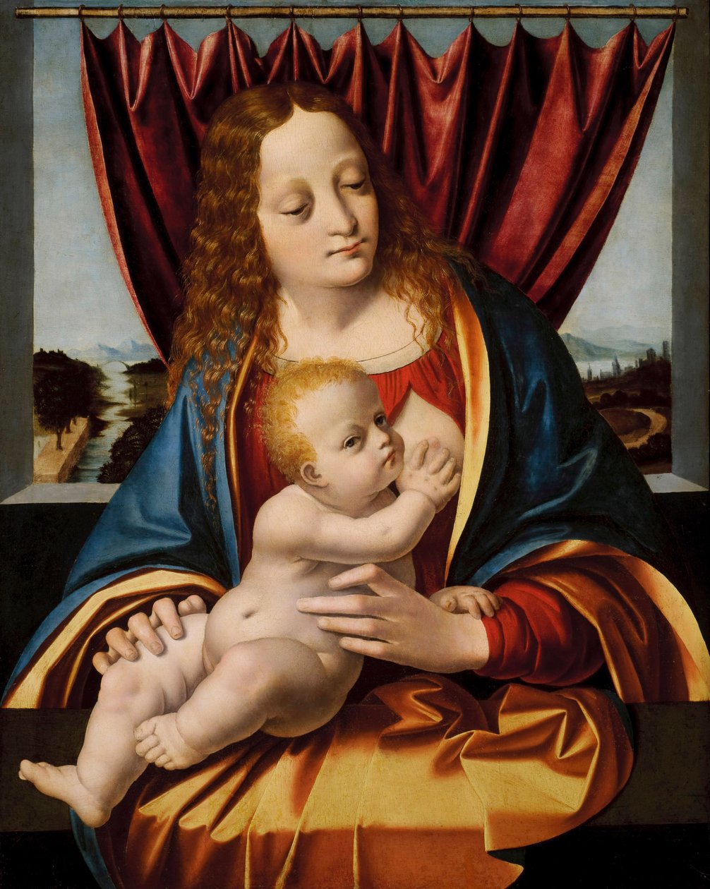 Madonna a dítě od Marco d Oggiono