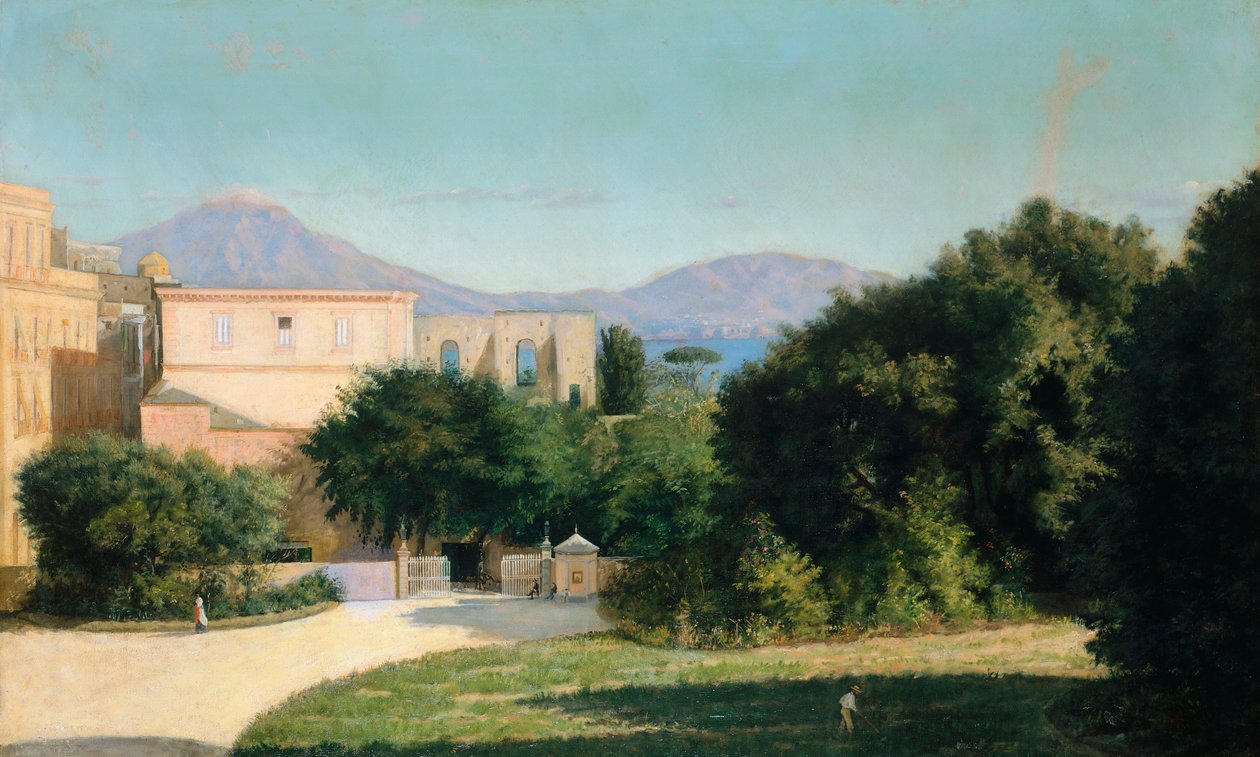 Porta Grande v lesích Capodimonte, Marco De Gregorio (1829-1876) od Marco di Gregorio