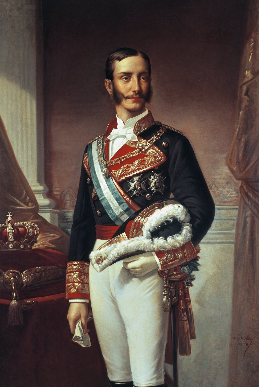Portrét Alfonse XII (Madrid od Marcos Giraldez de Acosta