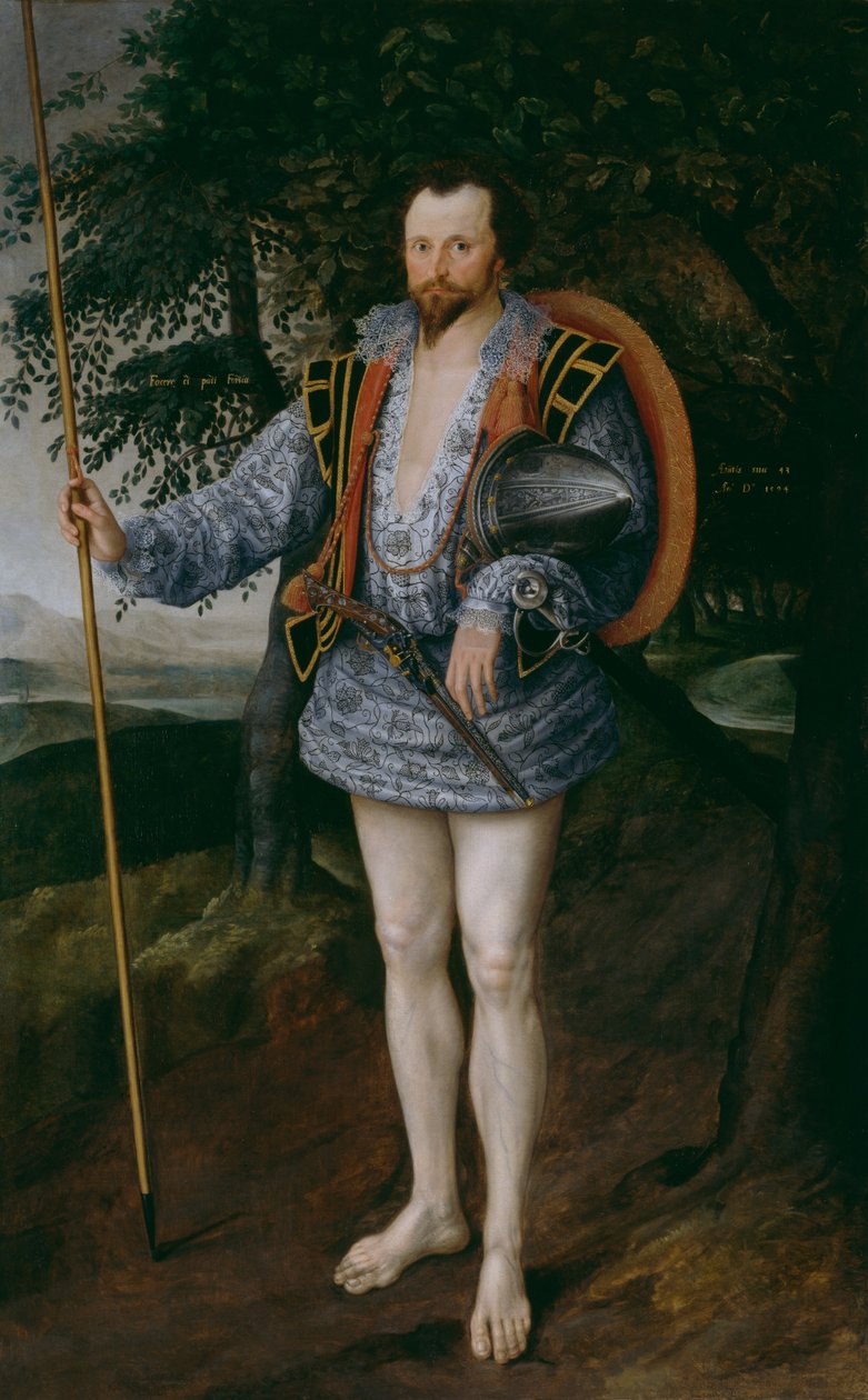 Portrét kapitána Thomase Lee od Marcus Garret Gheeraerts the Younger