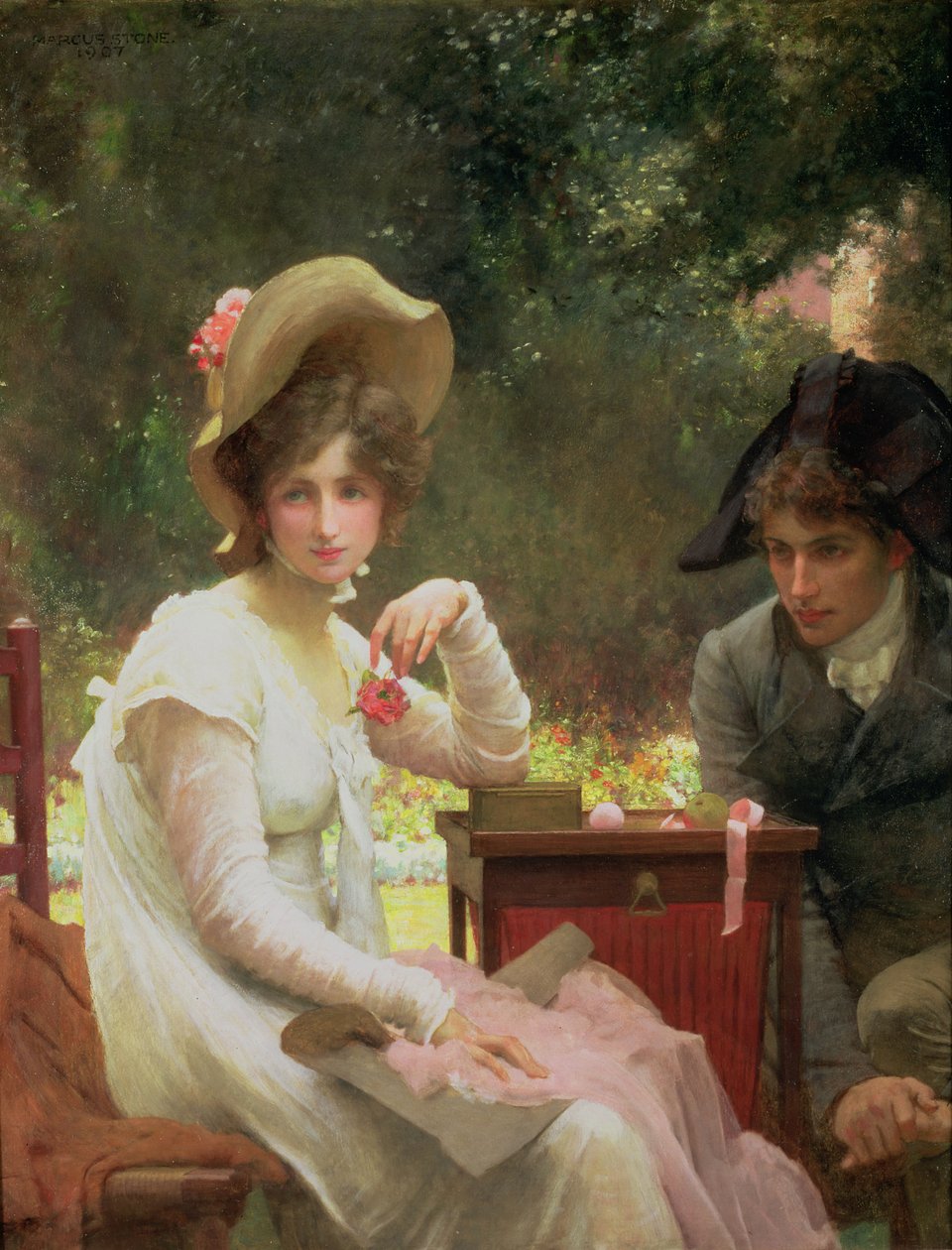 Zamilovaný, 1907 od Marcus Stone