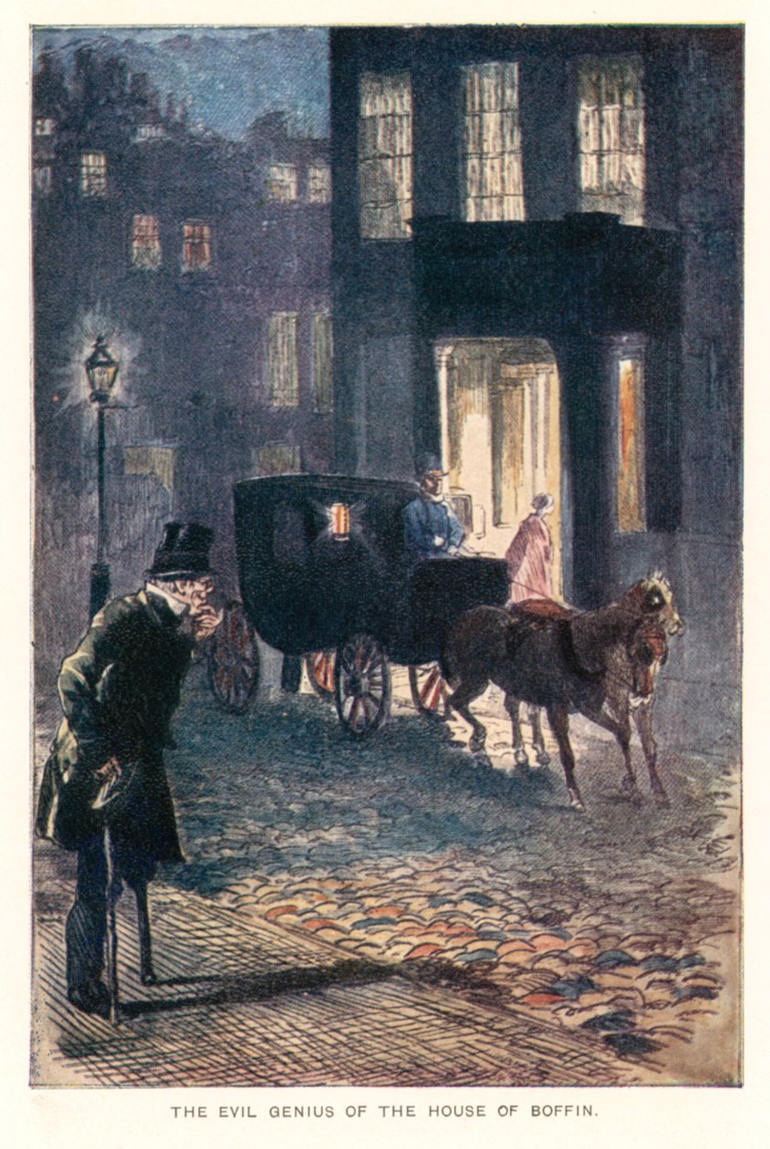 Ilustrace k filmu Náš společný přítel (barevná litografie) od Marcus (after) Stone