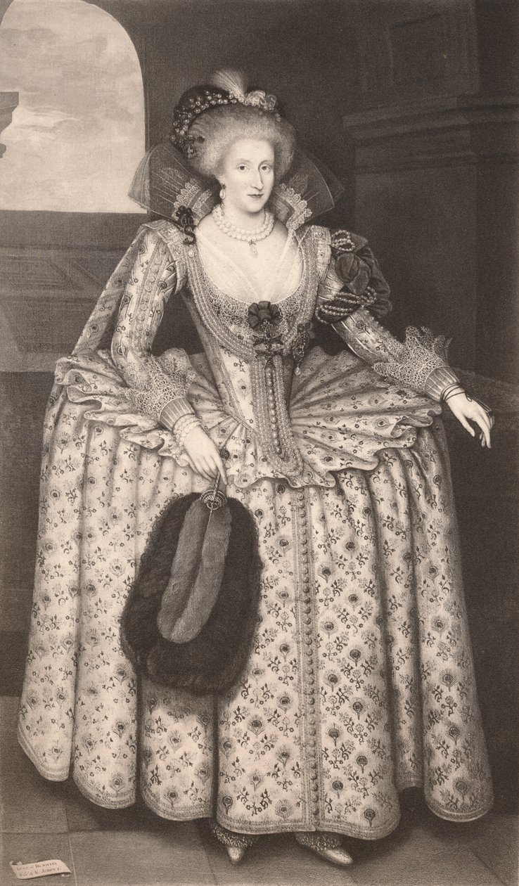 Královna Anna Dánská, 1611-1614, 1904 od Marcus Garret Gheeraerts the Younger
