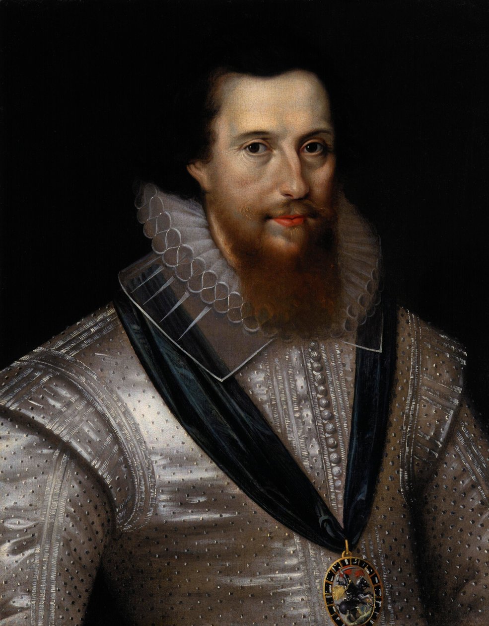Robert Devereux, 2. hrabě z Essexu 1565-1601, konec 17. stol. od Marcus Garret Gheeraerts the Younger