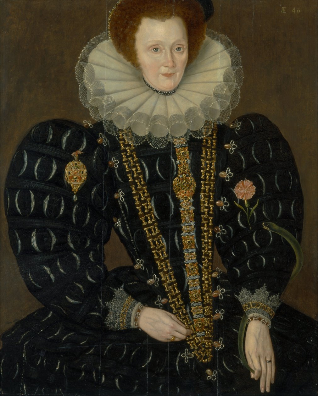 Žena jménem lady Elizabeth Knightley od Marcus Gheeraerts the Younger