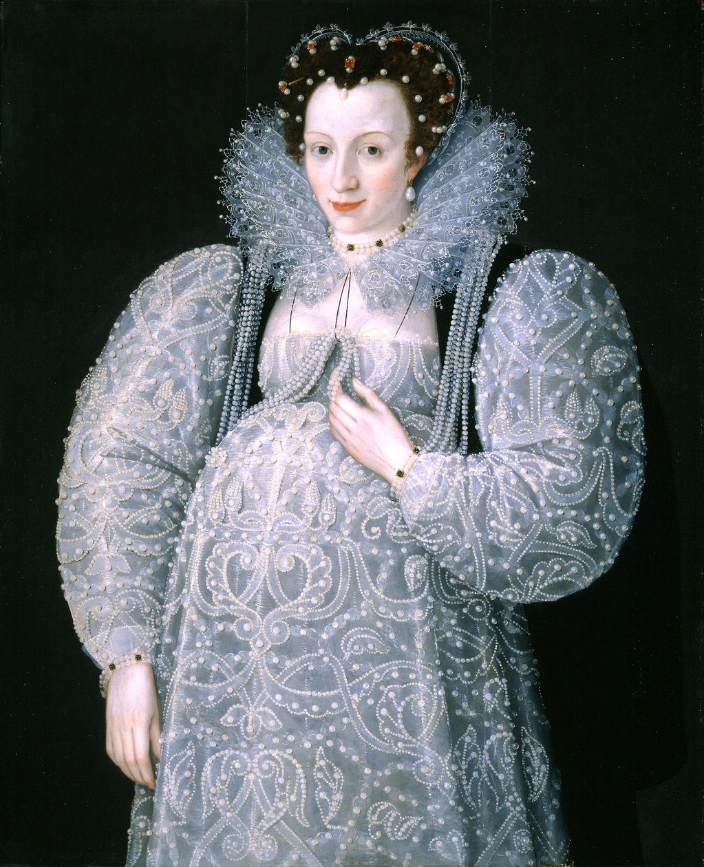 Portrét neznámé dámy od Marcus Garret Gheeraerts the Younger