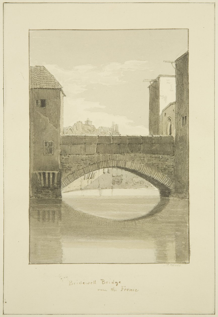 Bridewell Bridge přes Frome, při pohledu na sever od Marcus H. Homes