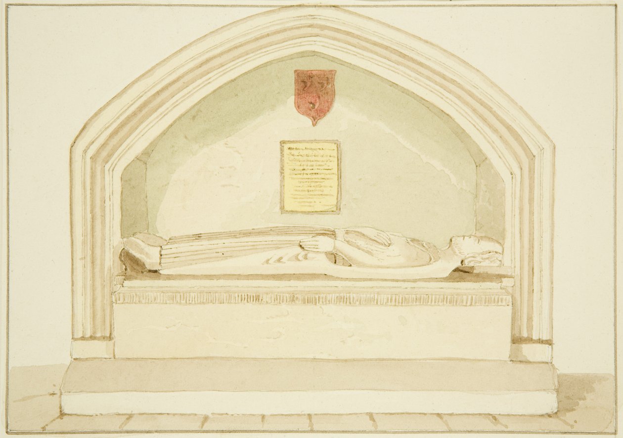 Památník Roberta, hraběte z Gloucesteru, v South Aisle of St James