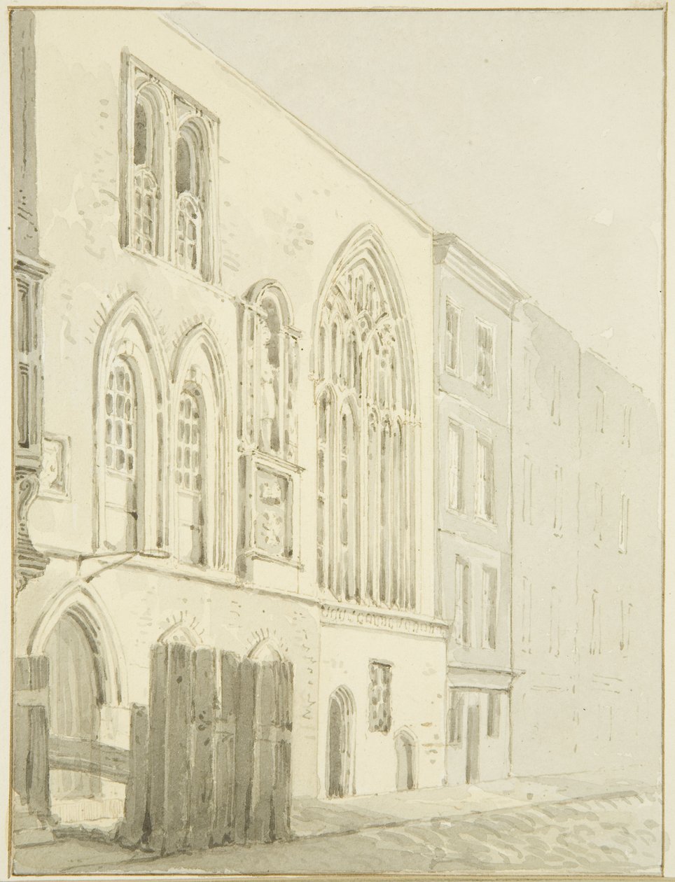 The Old Guildhall (tužka a akvarel na papíře) od Marcus H. Homes