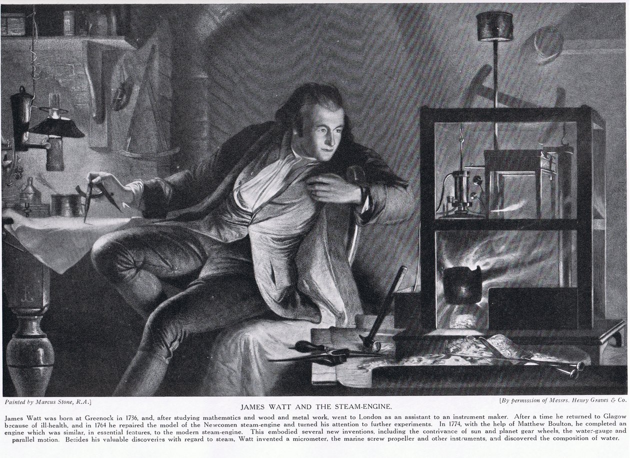 James Watt and the Steam-Engine, ilustrace z 