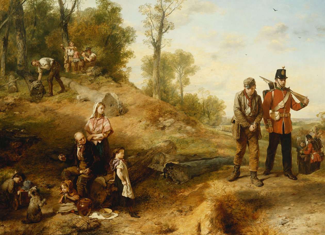 Working and Shirking - „Anglie očekává, že každý muž udělá svou povinnost“, 1864 od Marcus Stone
