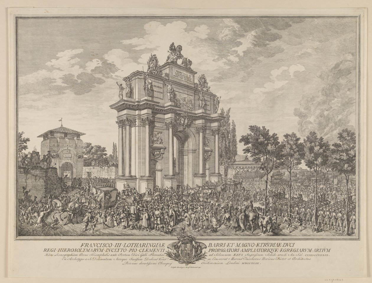 Čestný sport Frantze Stephana při vjezdu do Florencie 1739 od Marcus Tuscher