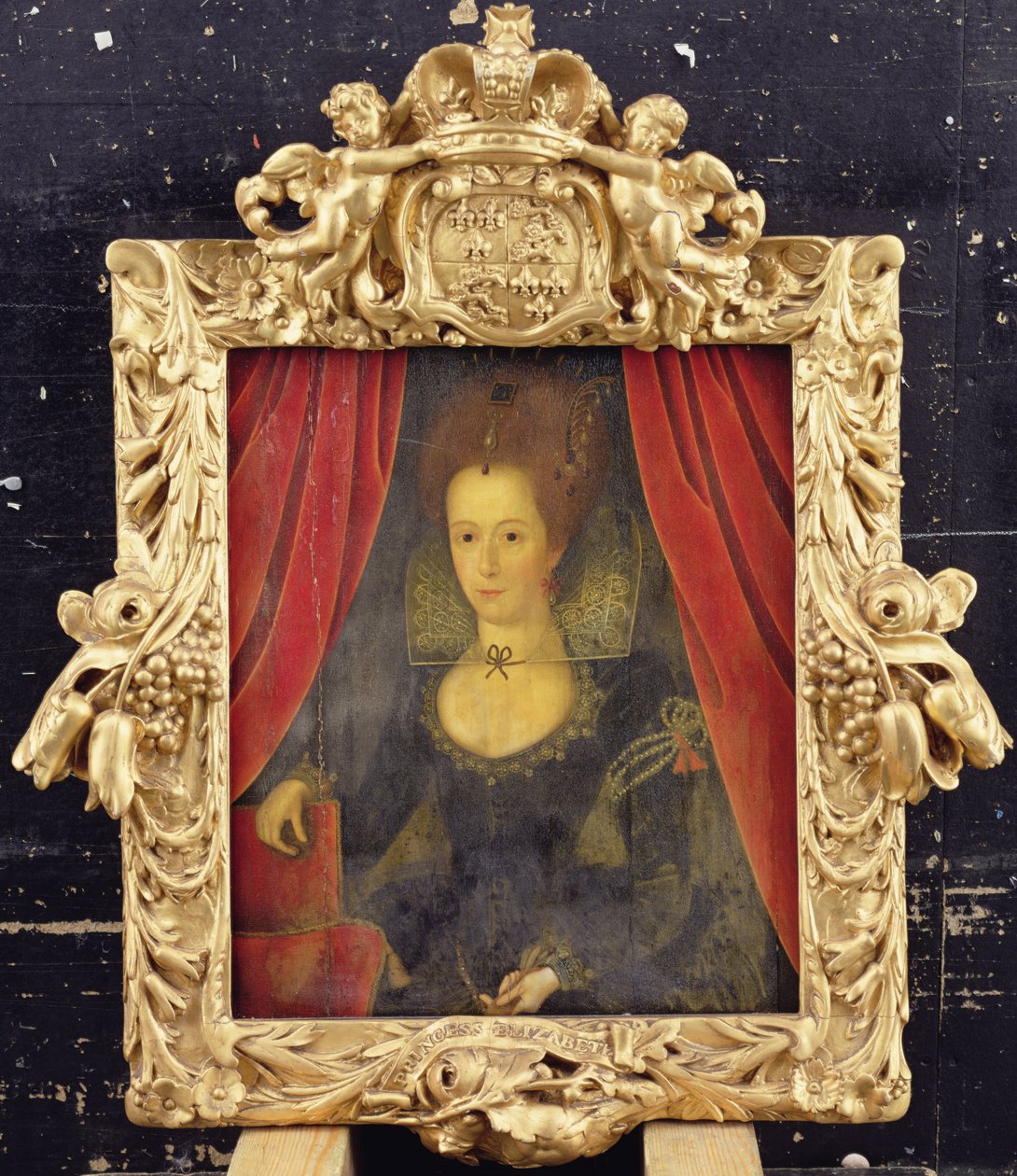 Portrét dámy, o níž se říká, že je princezna Alžběta, kolem roku 1560 (olej na panelu) od Marcus the Younger (follower of) Gheeraerts