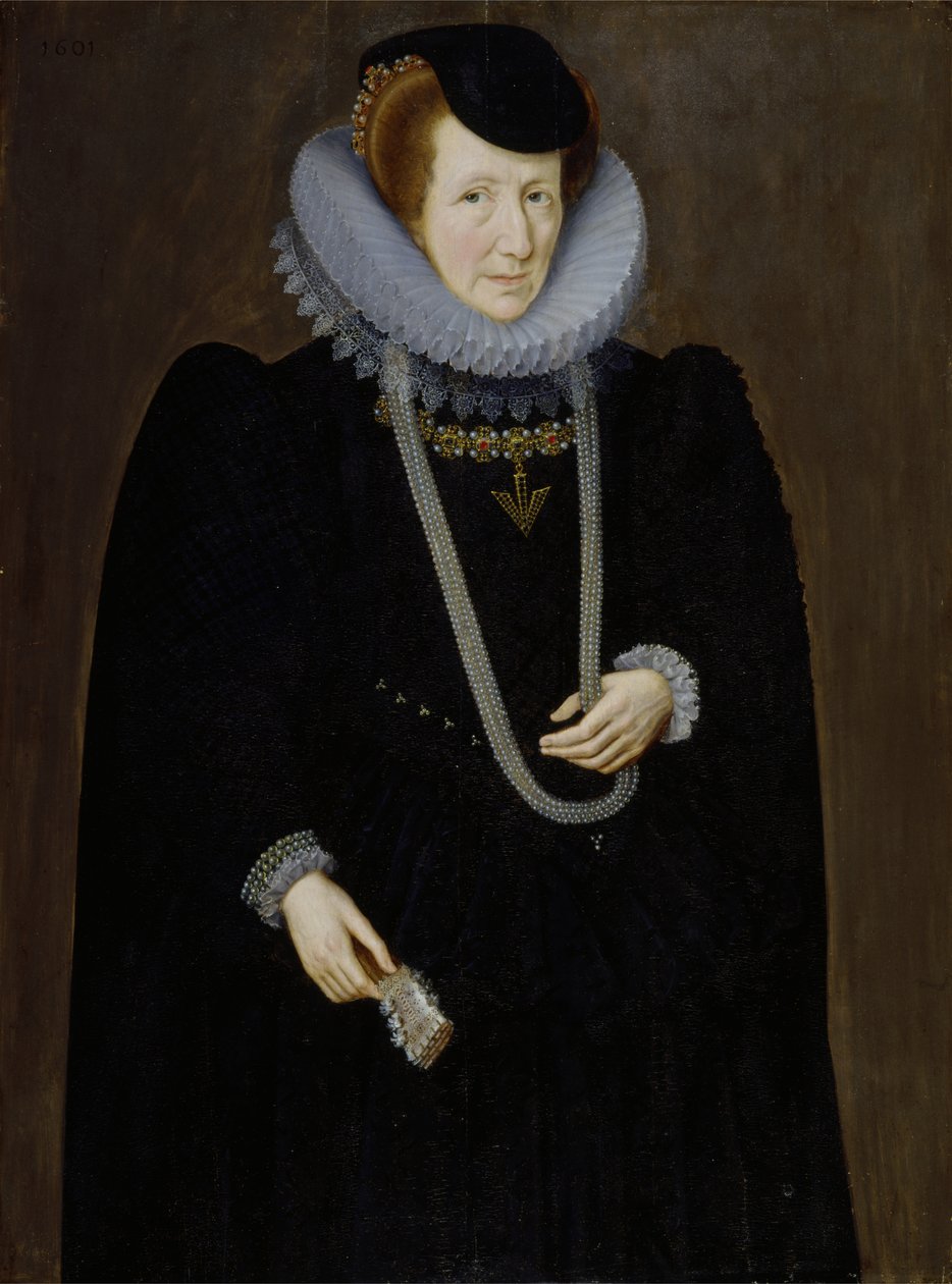 Portrét ženy, pravděpodobně Eleanor Packington, Lady Scudamore od Marcus the Younger Gheeraerts