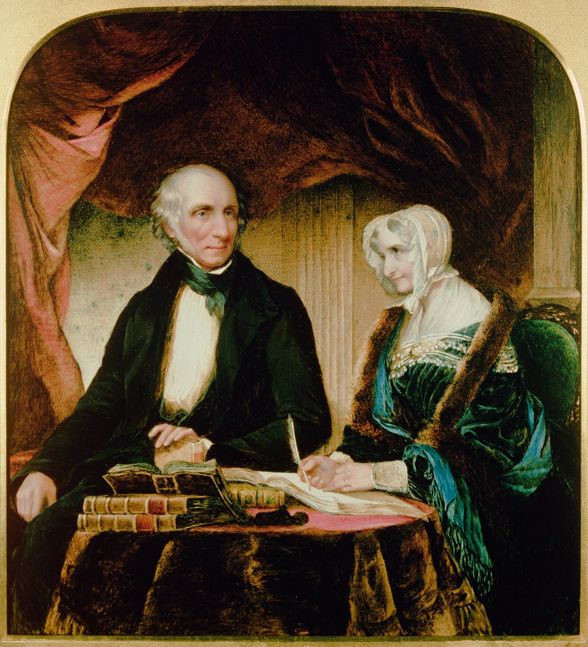Portrét Williama a Mary Wordsworth, 1839 od Margaret Gillies