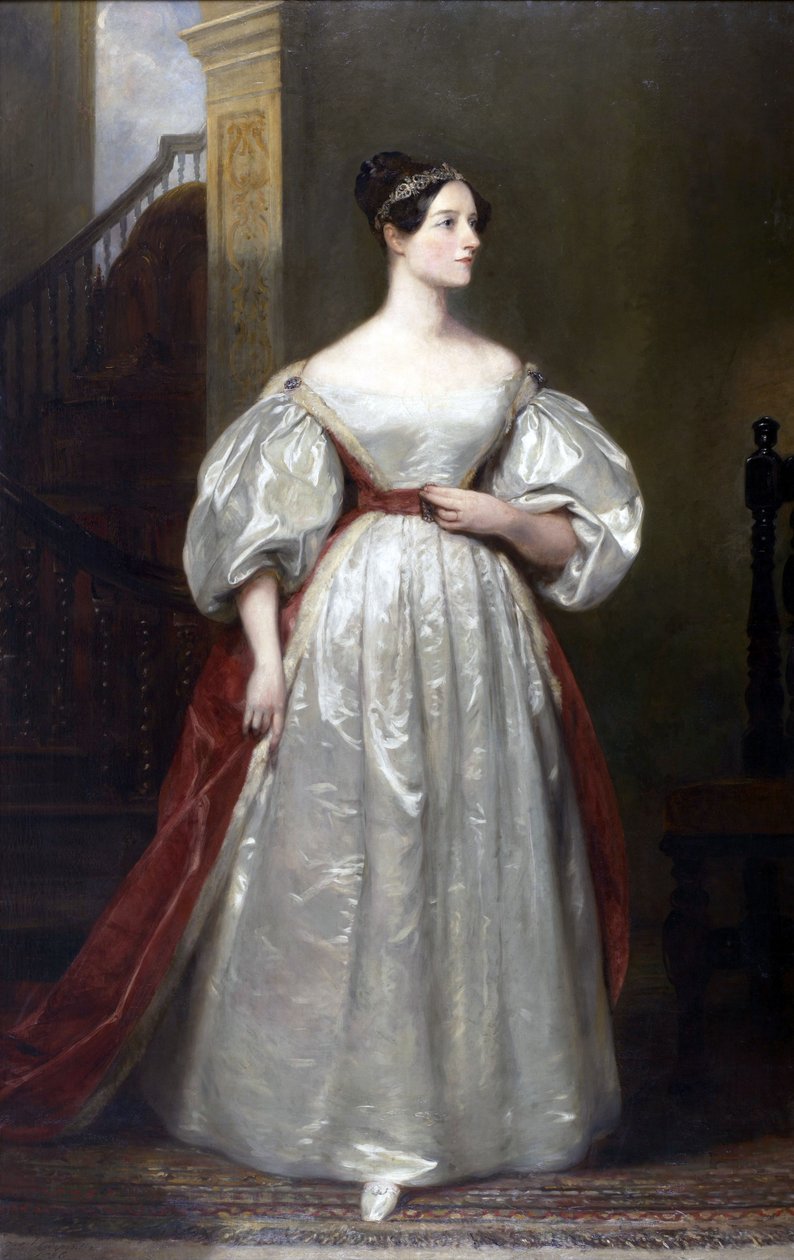 Portrét Ada Lovelace od Margaret Sarah Carpenter