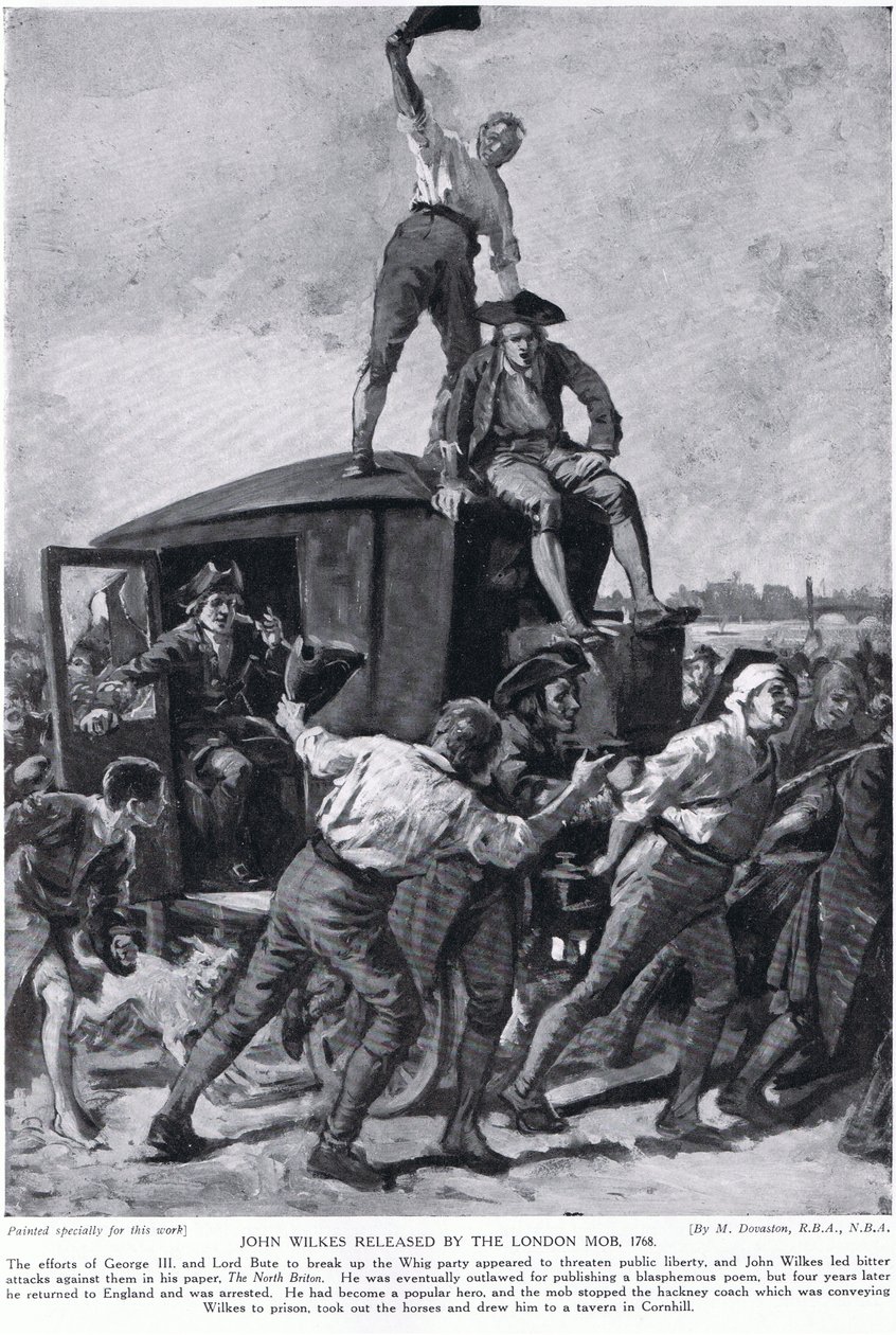 John Wilkes propuštěn londýnskou mafií od Margaret (after) Dovaston