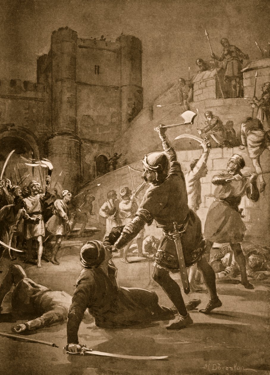 Dobytí Lisabonu Alfonsem I. od Margaret Dovaston