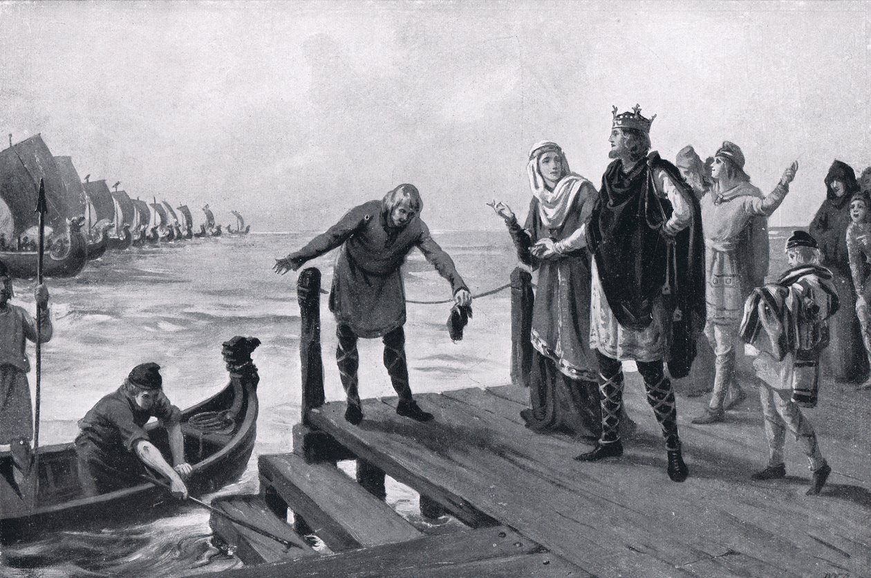Edgar Mírumilovný při námořní prohlídce AD973 od Margaret Dovaston