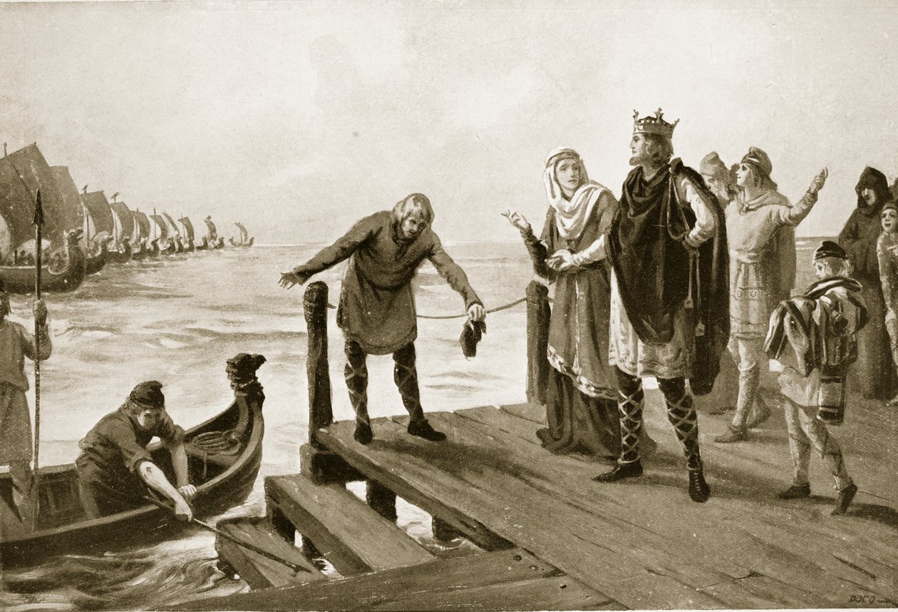 Edgar Mírumilovný drží námořní přehlídku, ilustrace z knihy "Hutchinson