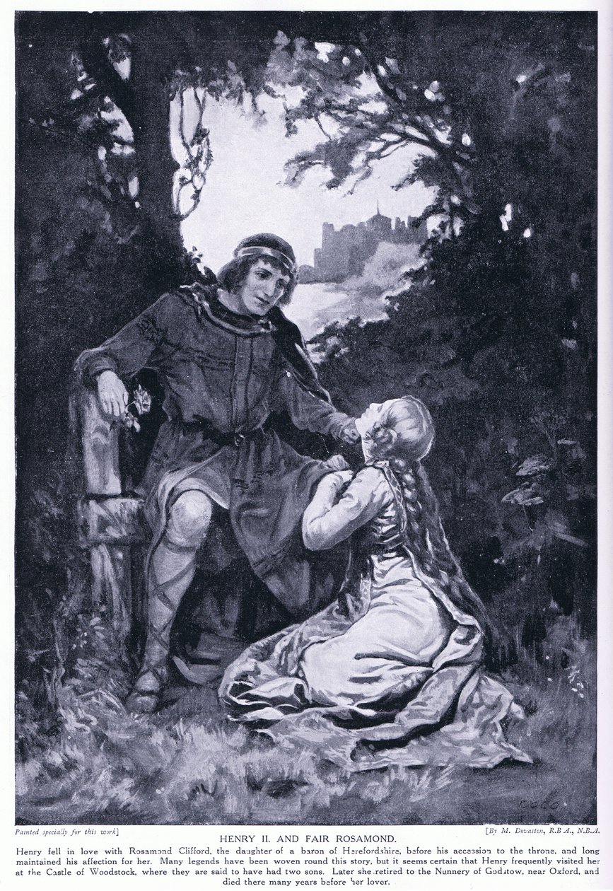 Jindřich II. a krásná Rosamunda od Margaret Dovaston