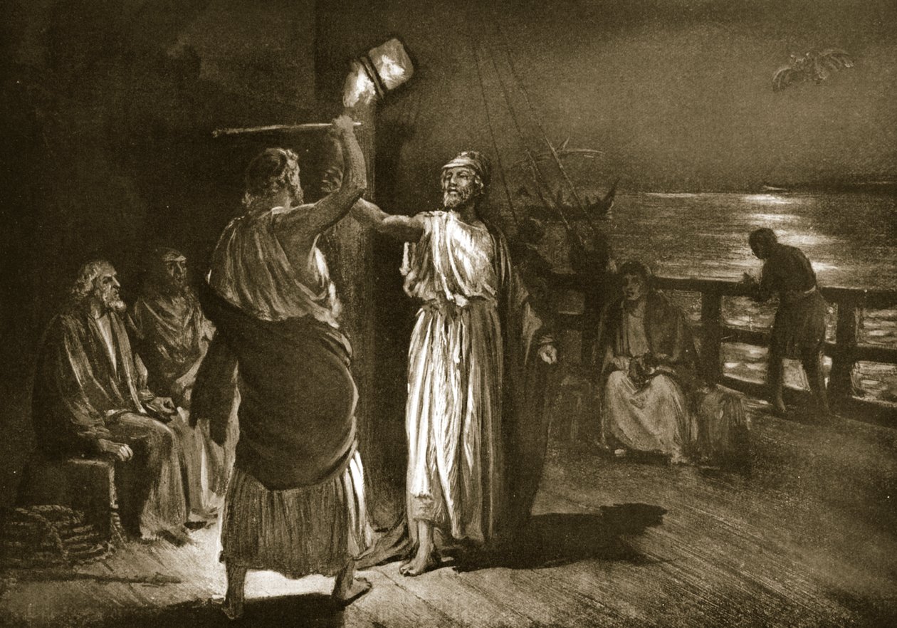 "Stávkujte, ale poslouchejte mě", ilustrace z "Hutchinsonových Dějin národů". od Margaret Dovaston