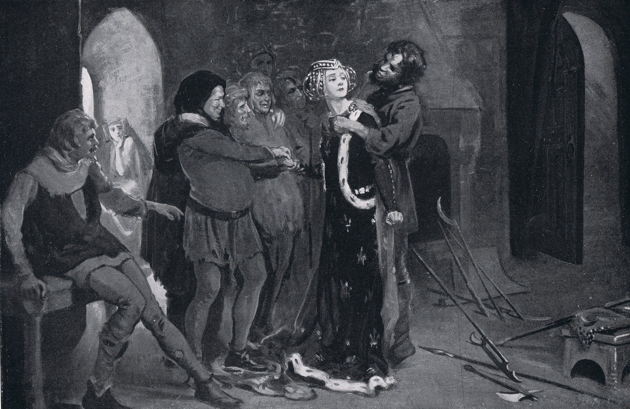 Krásná dívka z Kentu políbená povstalci AD1381 od Margaret Dovaston