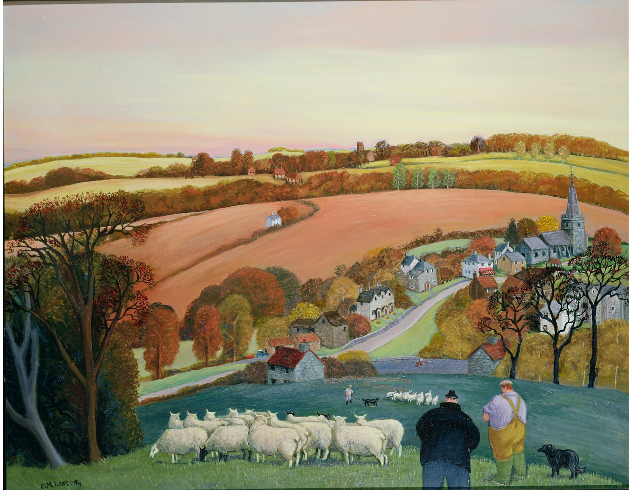 Podzimní krajina od Margaret Loxton