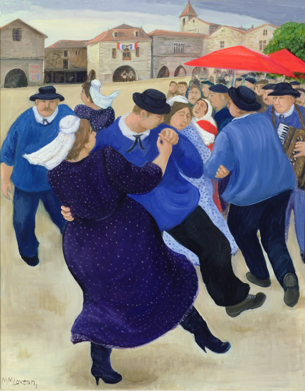 Vesnická slavnost, Burgundsko od Margaret Loxton