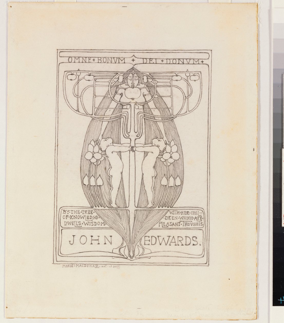 Design pro Bookplate od Margaret MacDonald Mackintosh