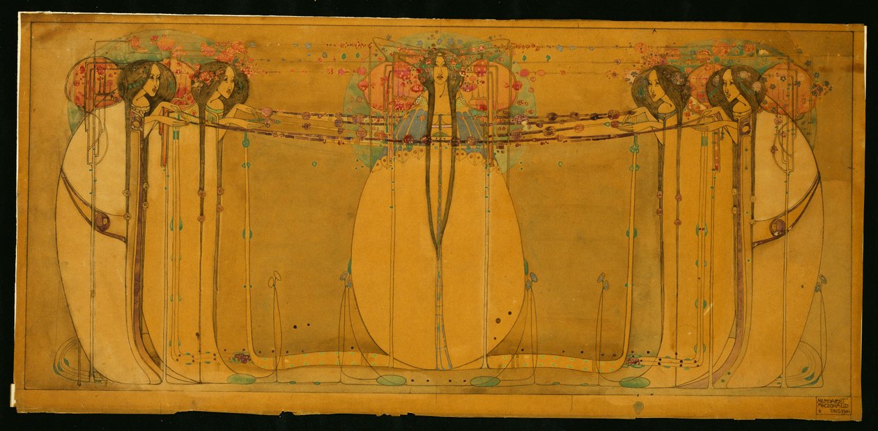 Májová královna od Margaret MacDonald Mackintosh