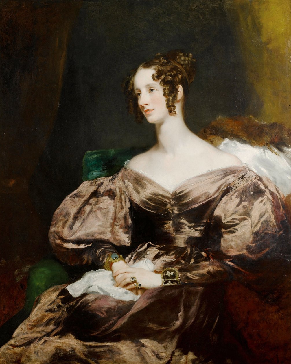 Portrét Harriet Brudenellové, hraběnky Howeové (1799-1836) od Margaret Sarah Carpenter