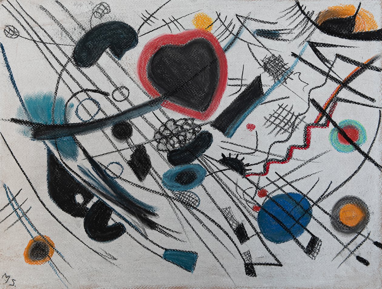 Struny mého srdce, 2020 (pastel) od Margo Starkey