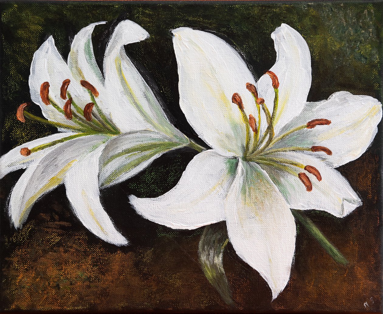 Bílá lilie, 2022 (pastel) od Margo Starkey
