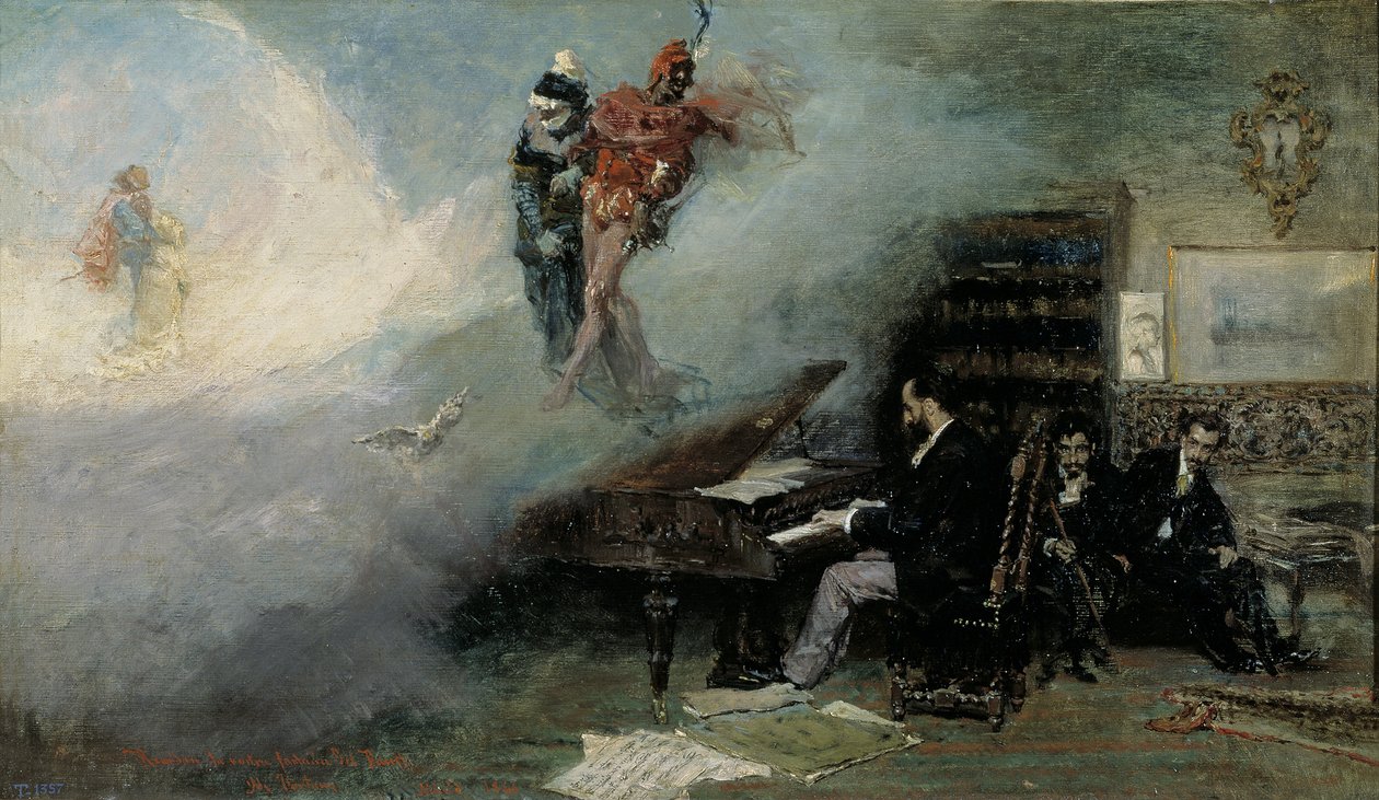 Fantasy o Faustovi Fantasía sobre Fausto, 1866 od Marià Fortuny