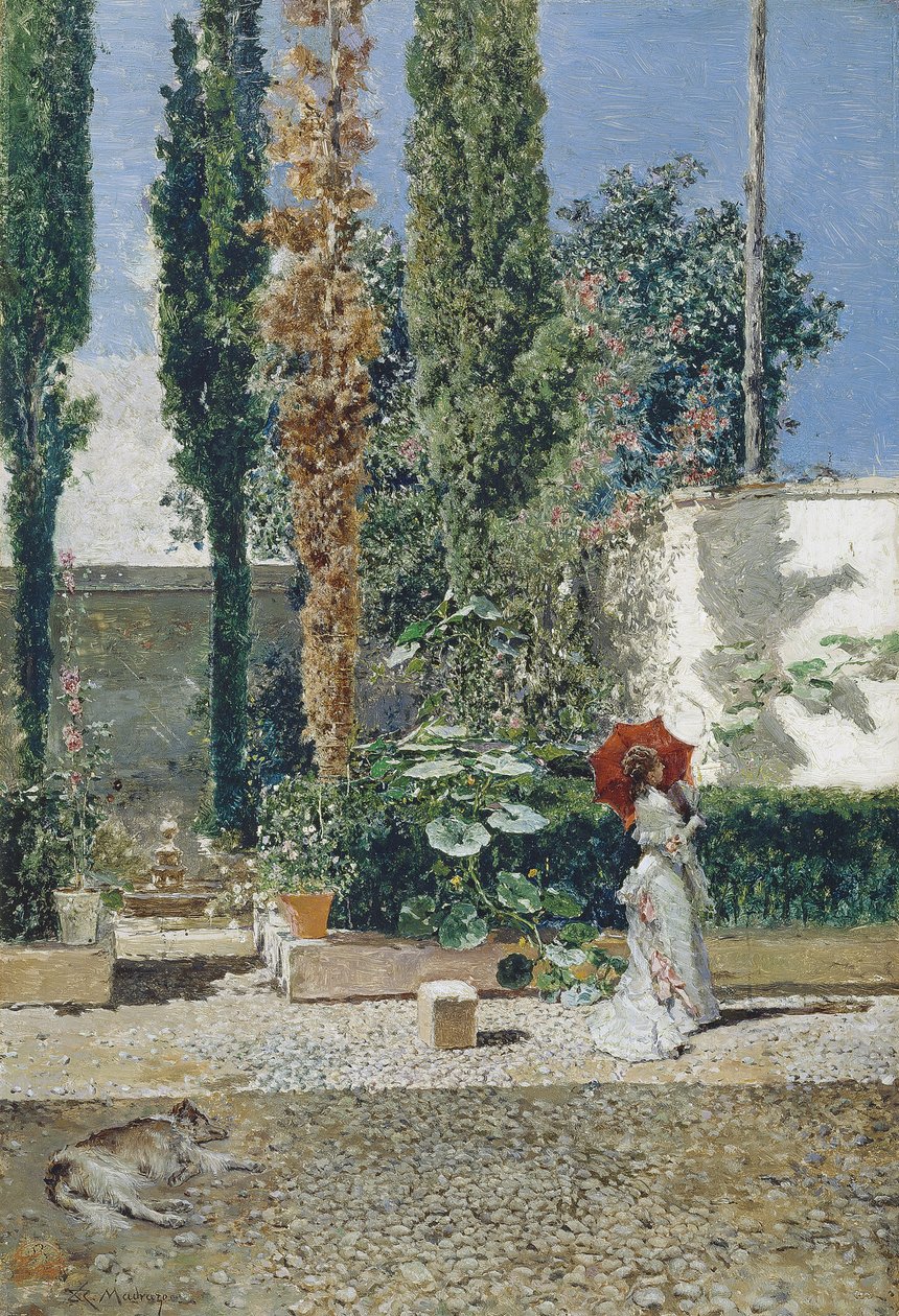 Zahrada domu Fortunys, 1872 od Marià Fortuny