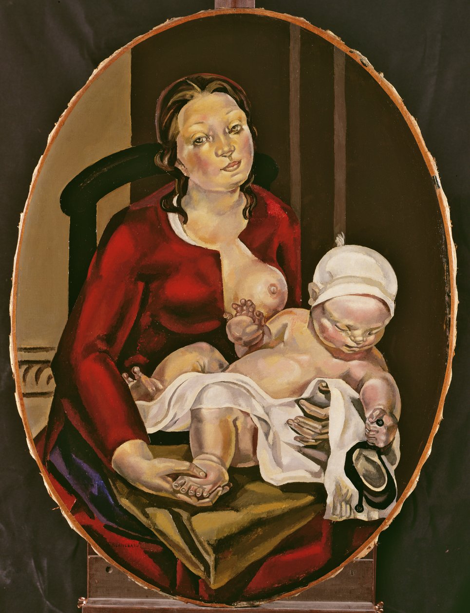 Matka a dítě, kolem roku 1922 od Maria Blanchard