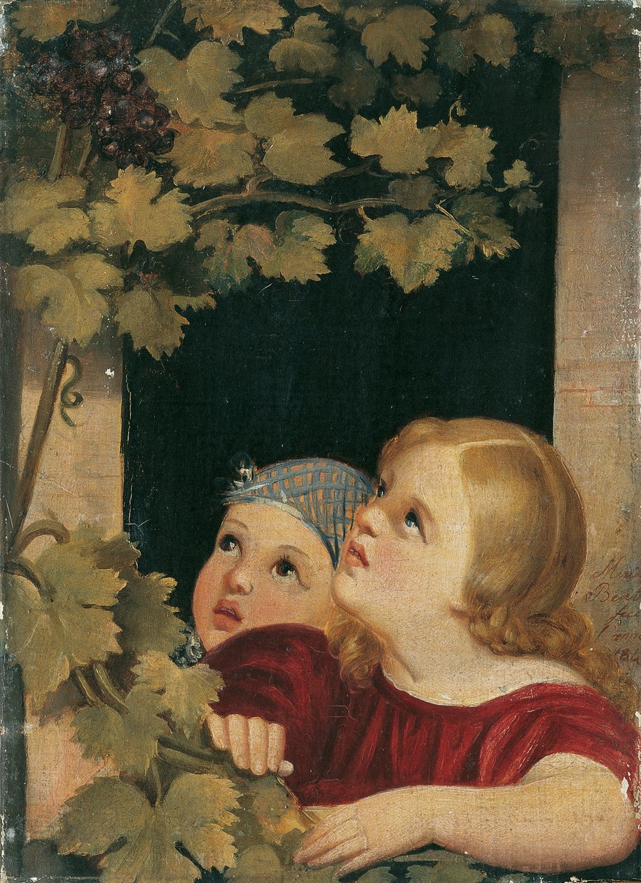 Dvě děti u okna od Maria Beatrice