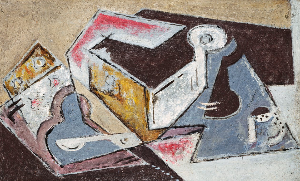 Kubistická kompozice; Composition Cubiste, cca 1918 (olej na plátně) od Maria Blanchard