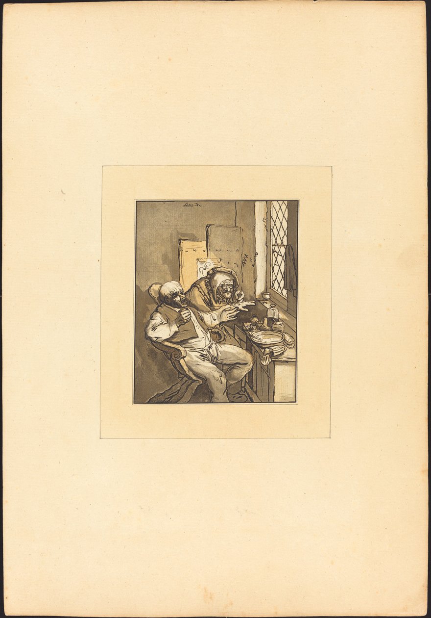 Vesnický chirurg od Maria Catharina Prestel after Adriaen van Ostade